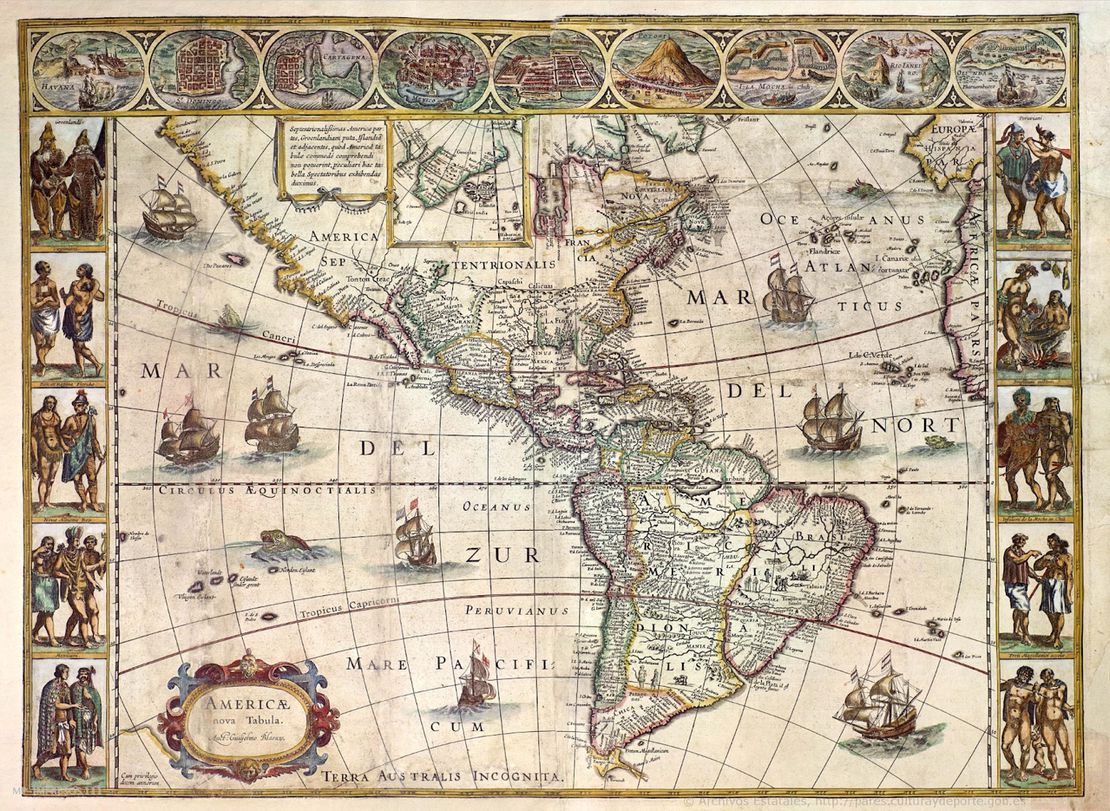 Willem Janszoon Blaeu. *Americae Nova Tabula*. Map. Amsterdam,1640.